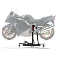 ConStands Set: Zentralständer Honda CBR 1100 XX 97-07 Motorradheber Power-Evo + Abdeckplane XL Abdeckhaube in schwarz