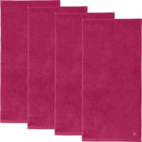 Erwin Müller Duschtuch  4er-Pack Frottier Heidenheim fuchsia Gr. 80 x 160