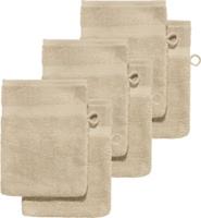 Erwin Müller Waschhandschuh  6er-Pack Frottier Sindelfingen beige