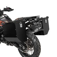 Bagtecs Alukoffer Set für KTM 1050 Adventure Aluminium Seitenkoffer  AT41 schwarz