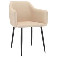 vidaXL Esszimmerstühle 2 Stk.  Creme