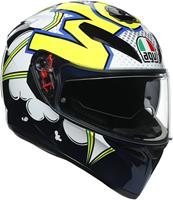 AGV K3 SV Max Vision Bubble Blue White Yellow Fluo