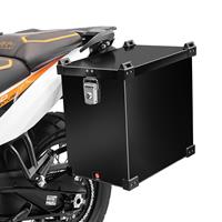 Bagtecs Alukoffer für Honda Transalp XL 600 V Aluminium Seitenkoffer  Namib 40L schwarz