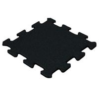 sapekor Rubber puzzel tegel 15 mm - 50 x 50 cm - Zwart - Fijn granulaat