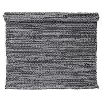 Bloomingville Teppich aus robustem Kunststoff in Grau und Schwarz