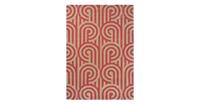 Florence Broadhurst Laagpolig vloerkleed  Turnabouts Claret 39200 120x180 cm