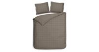 Heckett & Lane Heckett Lane Dekbedovertrek Katoen Satijn Diamant - taupe grey 260x200/220cm