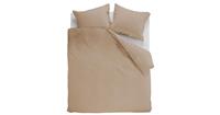 Ambiante Dekbedovertrek Uni Cotton Khaki-Lits-jumeaux (240 x 200/220 cm)