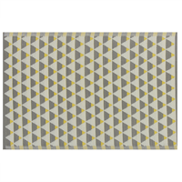 beliani Teppich Grau/Gelb Polypropylene 120x180 cm mit modernem Dreieck Muster Outdoor u. Indoor Matte Rechteckig Kurzflor Gartenausstattung
