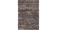 Louis de Poortere Laagpolig vloerkleed  9113 Antiquarian Kelim Black Rabat 290x390 cm