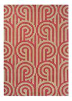 Florence Broadhurst Laagpolig vloerkleed  Turnabouts Claret 39200 250x350 cm