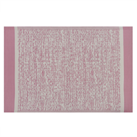 Beliani - Teppich Rosa/Weiß Polypropylene 120x180 cm Outdoor Indoor Matte mit modernem Muster Rechteckig Kurzflor Gartenaccessoires Terrasse