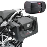 Bagtecs Satteltaschen RB25 Set für Aprilia Caponord 1200 + Topcase TP8