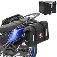 Bagtecs Set Satteltaschen WP8 für BMW G 650 GS / Sertao mit Topcase XB45 45L