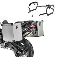 Bagtecs Alu Koffer Set für KTM 1290 Super Adventure R / S 2021 Namib 35-40 L mit  Kofferträger