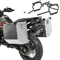 Bagtecs Alu Koffer Set 2x34L für KTM 1290 Super Adventure R / S 2021 mit Kofferträger  Atlas