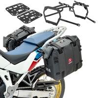 Bagtecs Satteltaschen + Halter für Honda Africa Twin Adventure Sports 1100 20-21 Seitentaschen + Platte  XA32