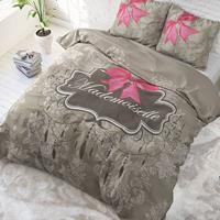 DreamHouse Bedding Dekbedovertrek Mademoiselle - Antraciet Lits-jumeaux (240 x 220 cm + 2 kussenslopen) Dekbedovertrek