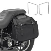 Craftride Satteltaschen mit Halter SH2 für Harley Sportster 1200 CA Custom 13-16 Canvas 36L 