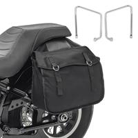 Craftride Satteltaschen mit Halter SH2 für Harley Sportster 1200 CB Custom 13-17 Canvas 36L 