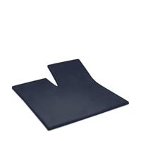 Cinderella katoenen  single-split topper satijn 180x200 (60) marine (tot 15 cm) Blauw