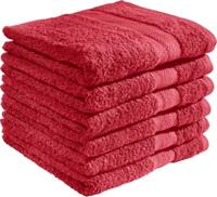 REDBEST Handtuch  6er-Pack Chicago rot Gr. 50 x 100