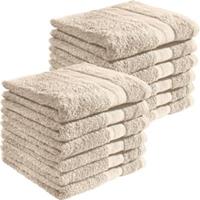 REDBEST Handtuch  12er-Pack Chicago beige Gr. 50 x 80