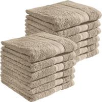 REDBEST Handtuch  12er-Pack Chicago taupe Gr. 50 x 80