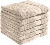 REDBEST Handtuch  6er-Pack Chicago beige Gr. 50 x 100