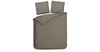 Heckett & Lane Heckett Lane Dekbedovertrek Katoen Satijn Banda - taupe grey 260x200/220cm