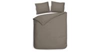 Heckett & Lane Heckett Lane Dekbedovertrek Katoen Satijn Punto - taupe grey 260x200/220cm