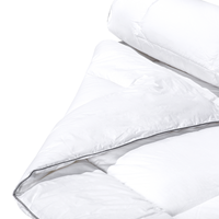 Beliani - Bettdecke Japara Baumwolle weiß 155 x 220 cm Mikrofaser Füllung extra warm Howerla - Weiß