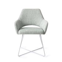 Jesper Home Eetkamerstoel 'Yanai' Cross White, kleur Soft Sage