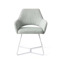 Jesper Home Eetkamerstoel 'Yanai' Beehive White, kleur Soft Sage