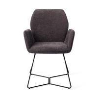 Jesper Home Eetkamerstoel 'Misaki' Beehive Black, kleur Almost Black