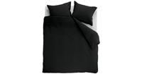 Ambiante Dekbedovertrek Uni Cotton Black-Lits-jumeaux (240 x 200/220 cm)