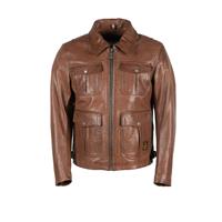 Helstons Joey Leather Rag Brown Jacket