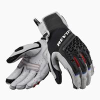 REV'IT! Sand 4 Gloves, Motorhandschoenen zomer, Lichtgrijs Zwart