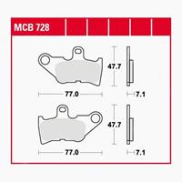 TRW Standaard remblokken, en remschoenen voor de moto, MCB728