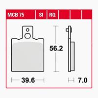 TRW SI Remblokken sinter metaal, en remschoenen voor de moto, MCB75SI