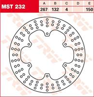 TRW MST vaste remschijf, voor de moto, MST232