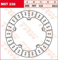 TRW MST vaste remschijf, voor de moto, MST238