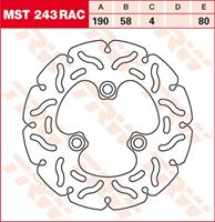 TRW MST vaste remschijf RAC design, voor de moto, MST243RAC