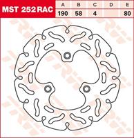 TRW MST vaste remschijf RAC design, voor de moto, MST252RAC