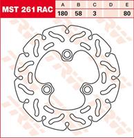 TRW MST vaste remschijf RAC design, voor de moto, MST261RAC