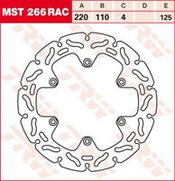TRW MST vaste remschijf RAC design, voor de moto, MST266RAC