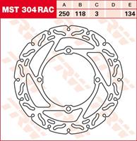 TRW MST vaste remschijf RAC design, voor de moto, MST304RAC