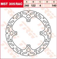 TRW MST vaste remschijf RAC design, voor de moto, MST305RAC