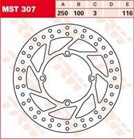 TRW MST vaste remschijf, voor de moto, MST307