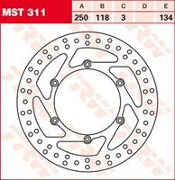 TRW MST vaste remschijf, voor de moto, MST311